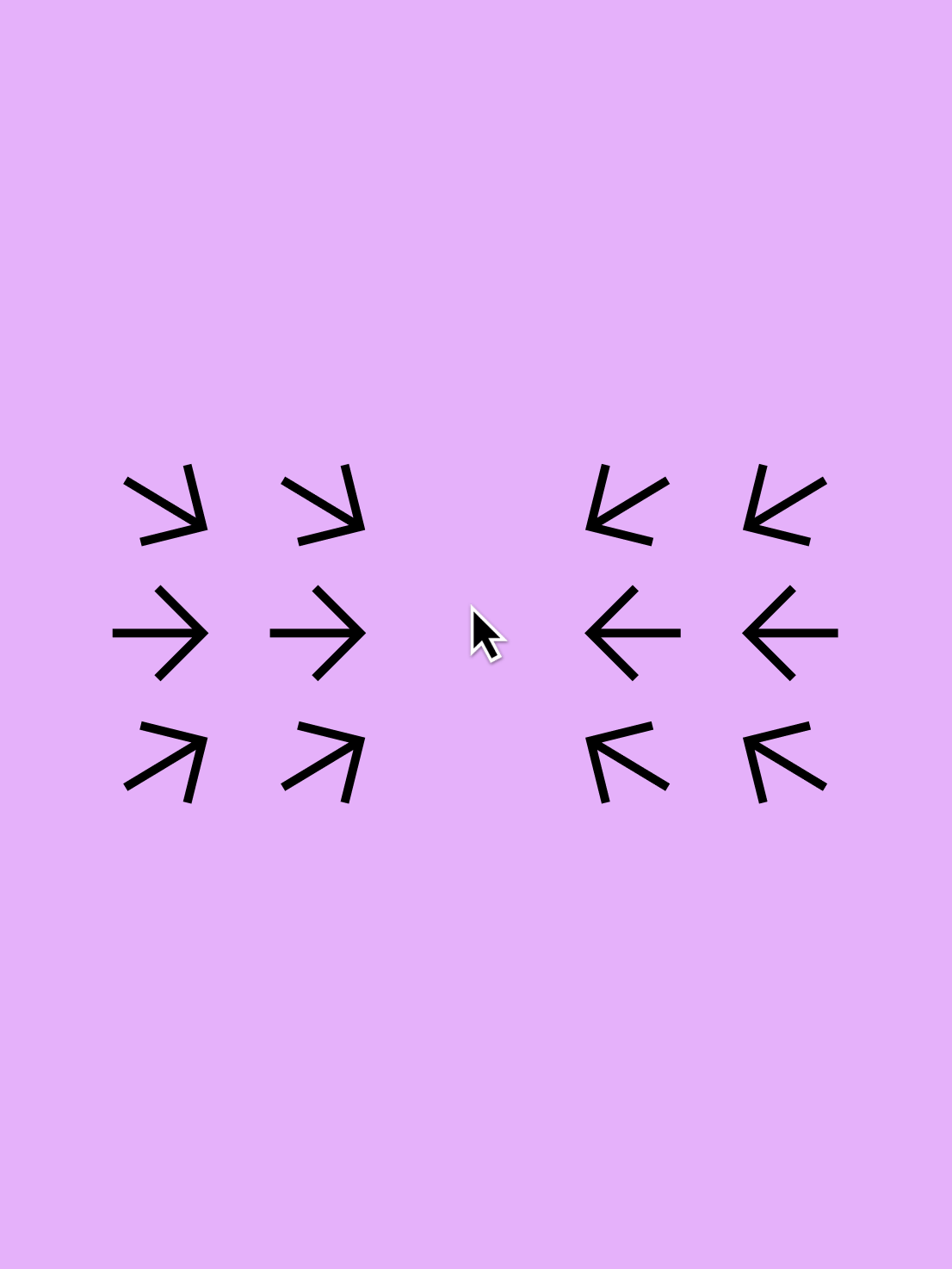 Illustration demonstrating the animation of a cursor